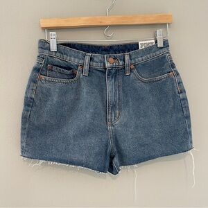 Pink Victoria’s Secret High Waisted Cut Off Denim Jeans Shorts Size 28 NWT